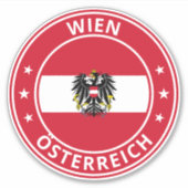 Global Traveller - Wien | Wien, Österreich Aufkleber (Vorderseite)