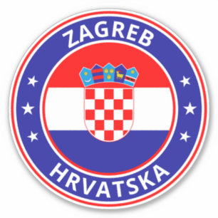 Global Traveller - Zagreb, Hrvatska   Kroatien Aufkleber