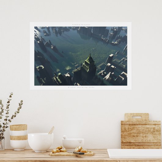 Global Warming 2054 Poster (Küche)