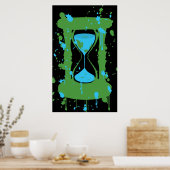 Global Warming Hourglass Poster (Küche)