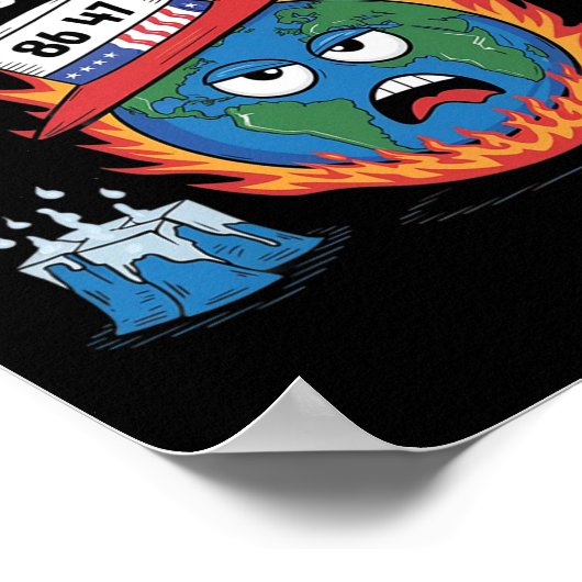 Global Warming Nah just Tariffied Spaß 8647 Anti Poster (Ecke)