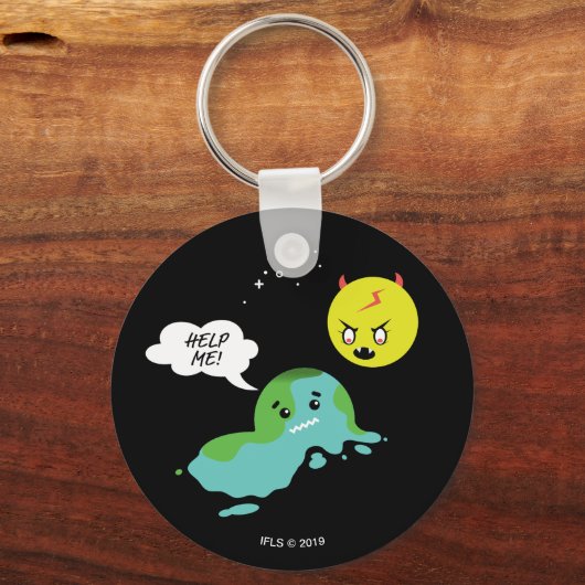 Global Warming Schlüsselanhänger (Vorderseite)