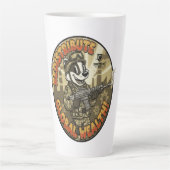 Global Wealth Badger Latte Mug Milchtasse (Vorderseite)