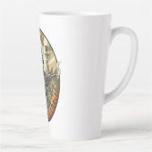 Global Wealth Badger Latte Mug Milchtasse (Rechts)