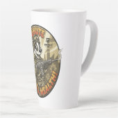 Global Wealth Badger Latte Tasse (Rechte Ecke)