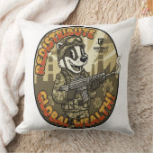Global Wealth Badger Throw Cushion Kissen (Decke)