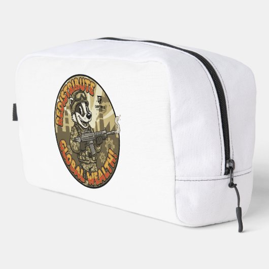 Global Wealth Badger Toiletry Bag Waschbeutel (Rechte Ecke)