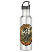 Global Wealth Badger Water Bottle Edelstahlflasche (Vorderseite)