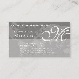 Globale berufliche elegante Monogramm-Weltkarte Visitenkarte