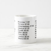 Globale Börse-Öffnungszeiten Kaffeetasse (Mittel)