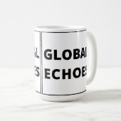 Globale Echos-Tasse Kaffeetasse (VorderseiteRechts)