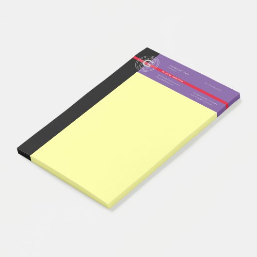 Globale Einfuhrnotizen Post-it Klebezettel (angewinkelt)