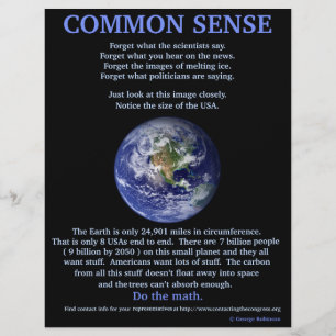 Globale Erwärmung 8,5 Zoll x 11 Zoll Flyer