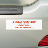 GLOBALE ERWÄRMUNG AUTOAUFKLEBER (Auf Auto)