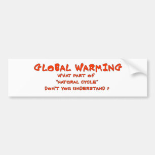 GLOBALE ERWÄRMUNG AUTOAUFKLEBER