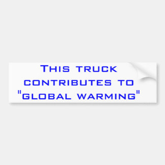 Globale Erwärmung Autoaufkleber
