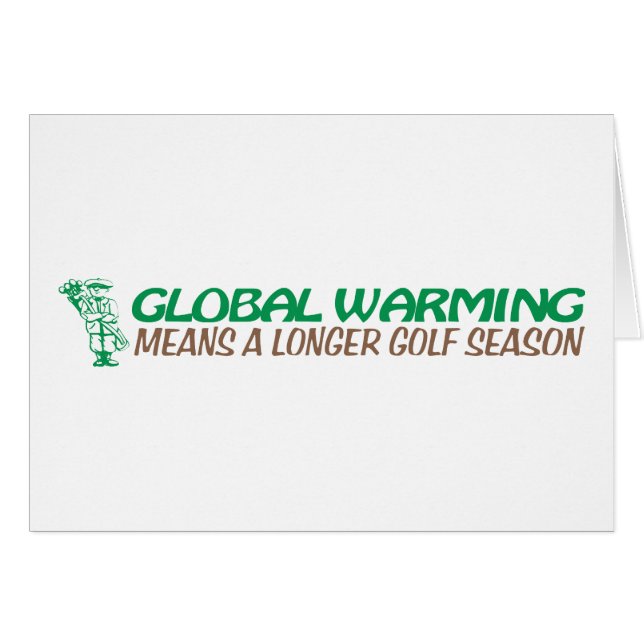 Globale Erwärmung bedeutet eine längere (Vorderseite (Horizontal))