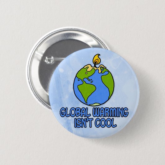 globale Erwärmung Button (Vorne & Hinten)