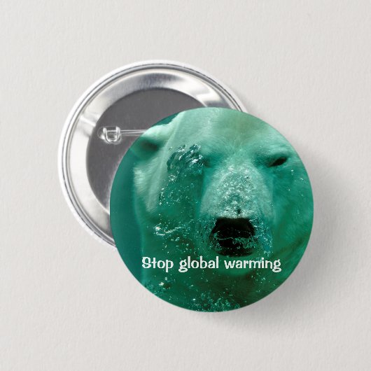 Globale Erwärmung Button (Vorne & Hinten)