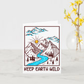 Globale Erwärmung des behalten globalen Klimawande Karte (Gelbe Blume)