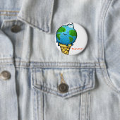 globale Erwärmung "die ist heiß " Button (Beispiel)