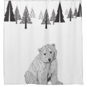 globale Erwärmung Duschvorhang (Vorderseite)