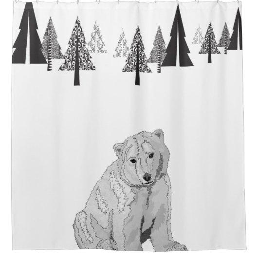 globale Erwärmung Duschvorhang (Vorderseite)