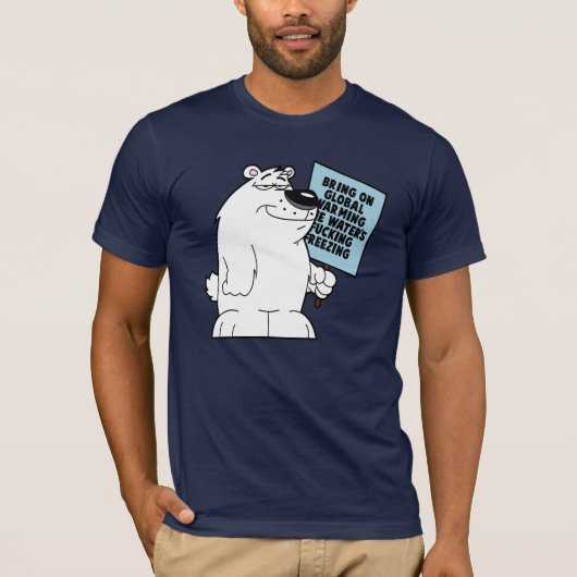 Globale Erwärmung existiert nicht T-Shirt (Vorderseite)