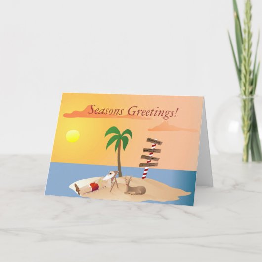 Globale Erwärmung Feiertagskarte (Vorderseite)