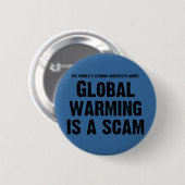 Globale Erwärmung ist ein Scam Button (Vorne & Hinten)