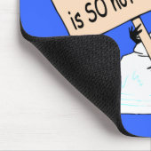 "Globale Erwärmung ist SO nicht cooles" Mousepad (Ecke)