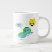 Globale Erwärmung Jumbo-Tasse (Rechts)