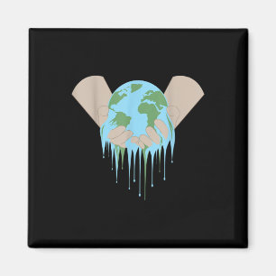 Globale Erwärmung Klimawandel Umweltschutz Magnet