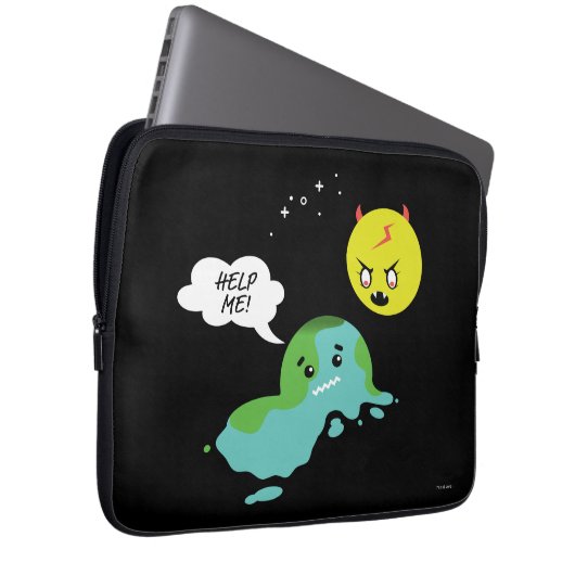 Globale Erwärmung Laptopschutzhülle (Vorne Rechts)