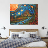 Globale Erwärmung Leinwanddruck (Insitu (Schlafzimmer))