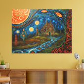 Globale Erwärmung Leinwanddruck (Insitu (Wohnzimmer))