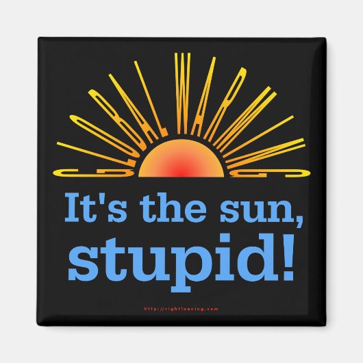 Globale Erwärmung Magnet (Vorne)