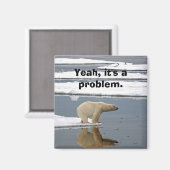 Globale Erwärmung Magnet (Vorderseite/Rückseite)