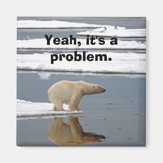 Globale Erwärmung Magnet (Vorne)