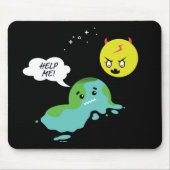 Globale Erwärmung Mousepad (Vorne)