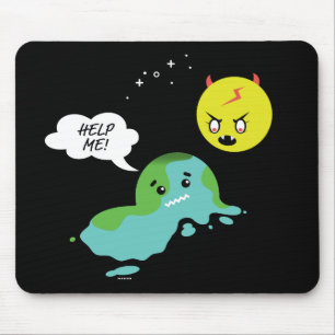 Globale Erwärmung Mousepad