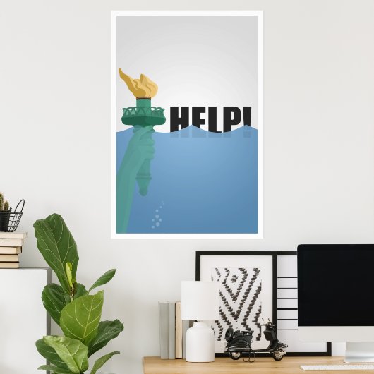 Globale Erwärmung Poster (Heimbüro)