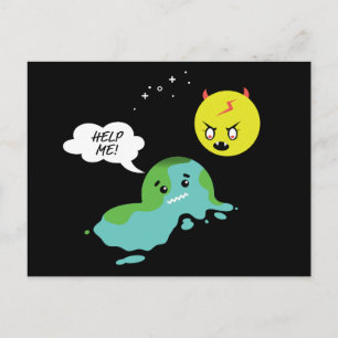 Globale Erwärmung Postkarte