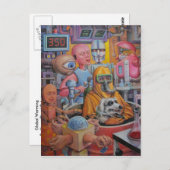 Globale Erwärmung Postkarte (Vorne/Hinten)