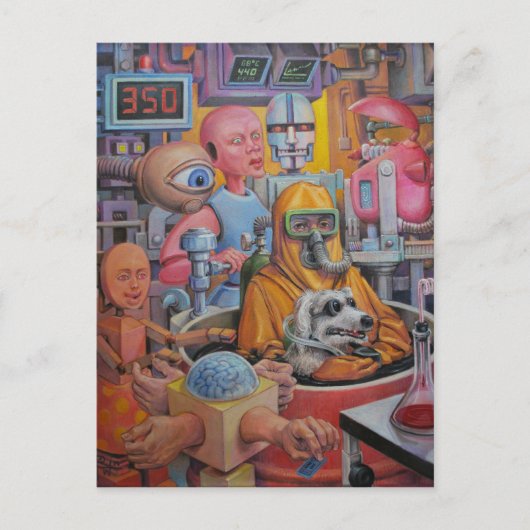 Globale Erwärmung Postkarte (Vorderseite)