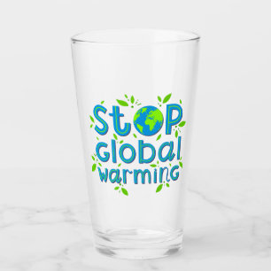 Globale Erwärmung stoppen Glas