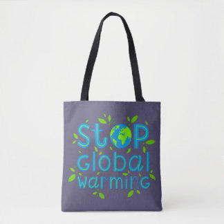 Globale Erwärmung stoppen Tasche