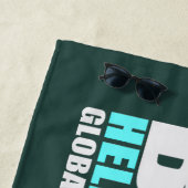 Globale Erwärmung Strandtuch (Beispiel)