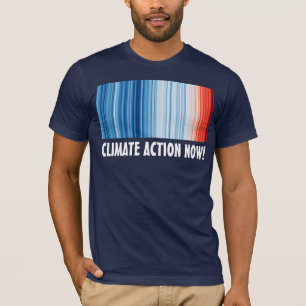 Globale Erwärmung Streifen Klimapolitik JETZT! T-Shirt