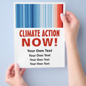 Globale Erwärmung Streifen Klimawandel Erde kunden Flyer (Hand)